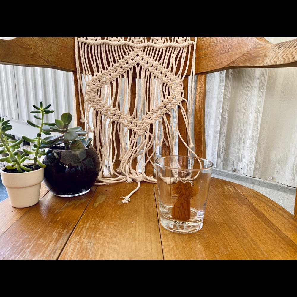 Vintage Aquarius Drinking Glass